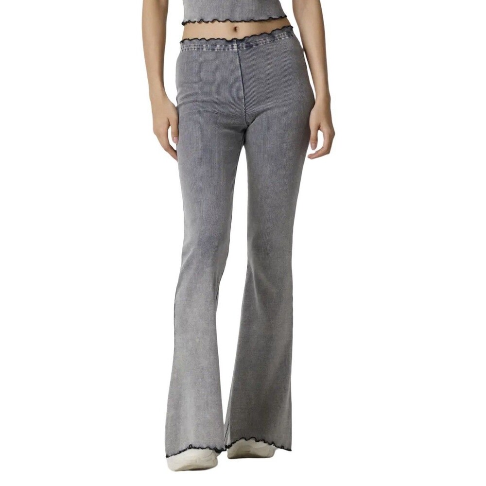 Florence by Mills Rib Washed Ombre Blue High Waist Pull On Pants Women’s XL NWOT